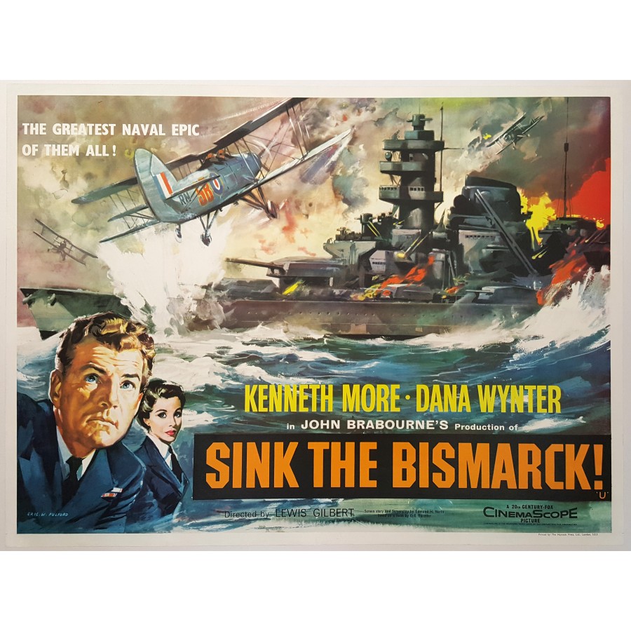 SINK THE BISMARCK – 1960 COLORISED WWII
